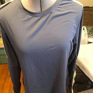 Avia Long Sleeve Shirt with Lime Green strip ; Size Medium